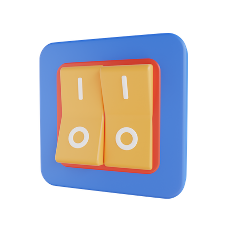 Electric Switch  3D Icon