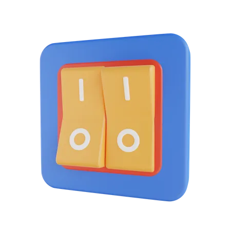 Electric Switch  3D Icon