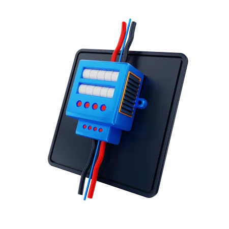 Electricity Meter  3D Illustration