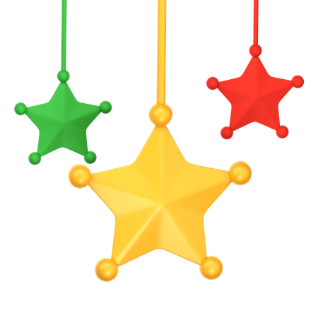 Elemento estrella de navidad  3D Icon