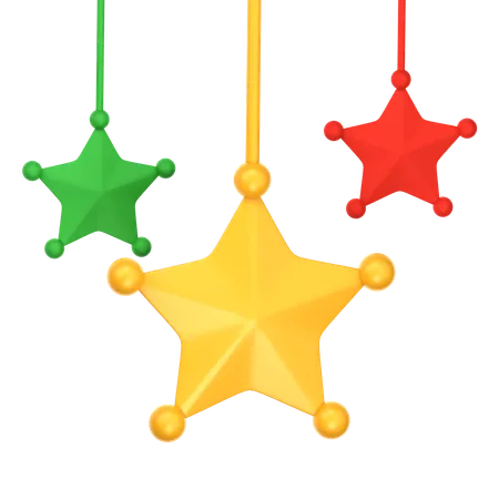 Elemento estrella de navidad  3D Icon