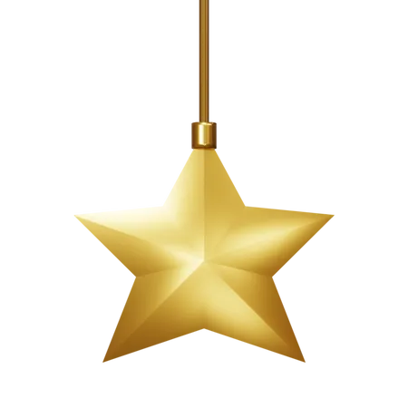 Elemento estrella de navidad  3D Icon