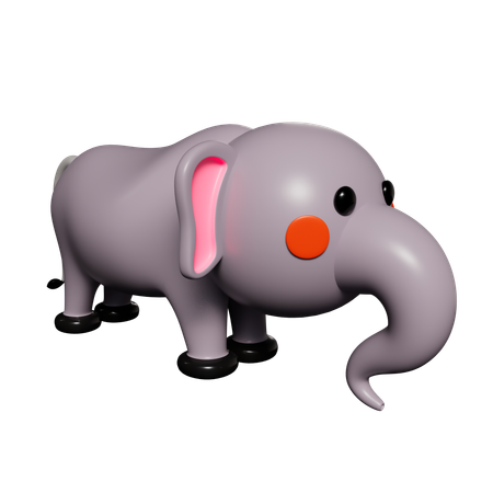 Elephant  3D Icon