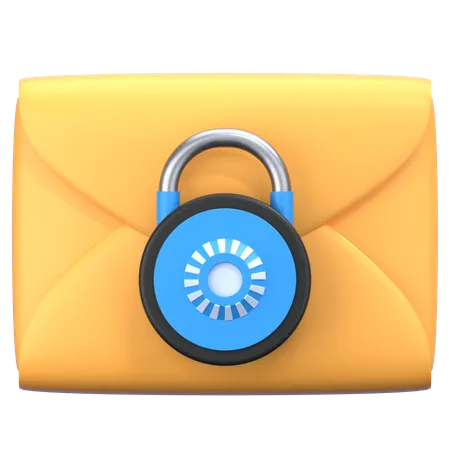 Email Lock  3D Icon