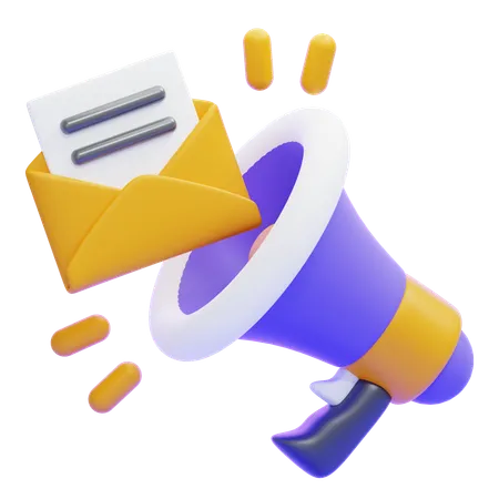 Publicité par e-mail  3D Icon