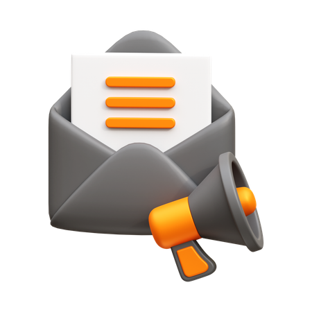 Publicité par e-mail  3D Icon