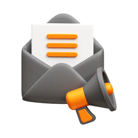 Publicité par e-mail  3D Icon