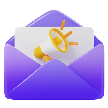 Publicité par e-mail  3D Icon