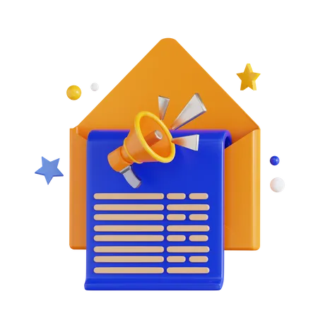 Email Marketing  3D Icon