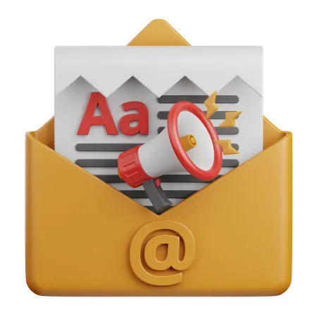 Email Marketing  3D Icon