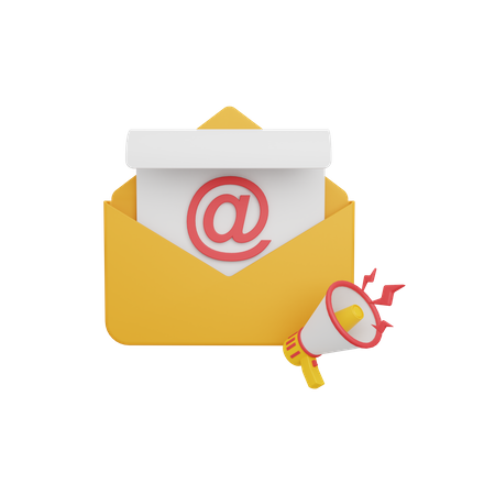 Email Marketing  3D Illustration