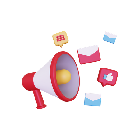 Email Marketing  3D Illustration