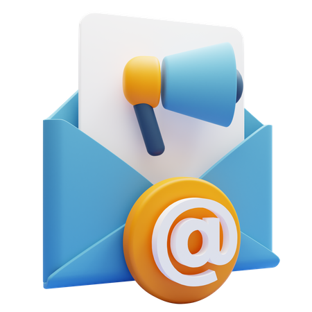 Publicité par e-mail  3D Icon