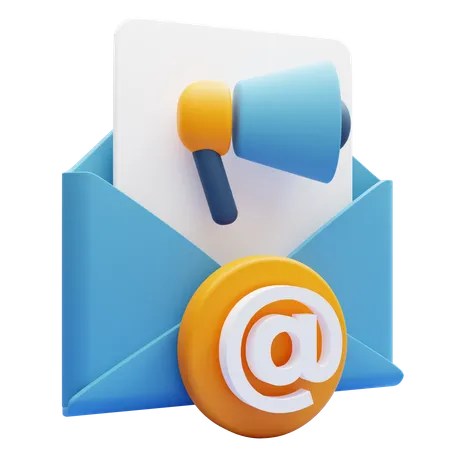 Publicité par e-mail  3D Icon