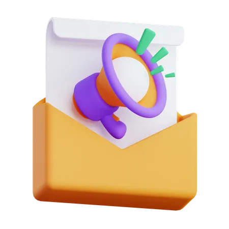 Publicité par e-mail  3D Icon