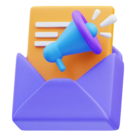 Publicité par e-mail  3D Icon