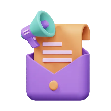 Publicité par e-mail  3D Icon