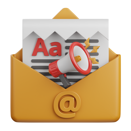 Publicité par e-mail  3D Icon