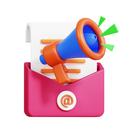 Publicité par e-mail  3D Icon