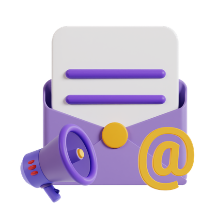 Publicité par e-mail  3D Icon