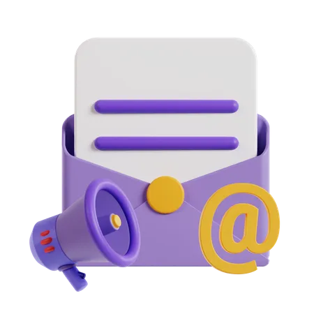 Publicité par e-mail  3D Icon