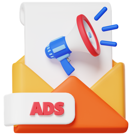 Publicité par e-mail  3D Icon