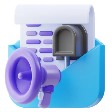 Publicité par e-mail  3D Icon