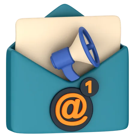 Publicité par e-mail  3D Icon