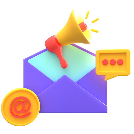 Publicité par e-mail  3D Icon