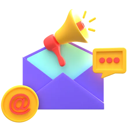 Publicité par e-mail  3D Icon