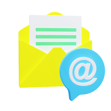 Email Message  3D Icon