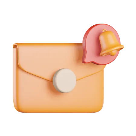 Email Notification Alert  3D Icon