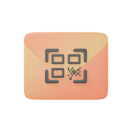 Email Qrcode  3D Icon