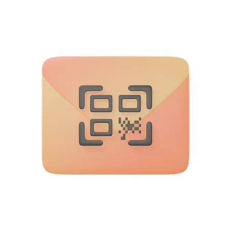 Email Qrcode  3D Icon