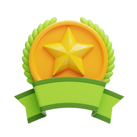 Distintivo de estrela  3D Icon