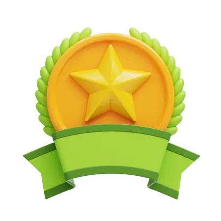 Distintivo de estrela  3D Icon