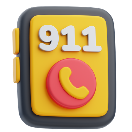 Emergency Call  3D Icon