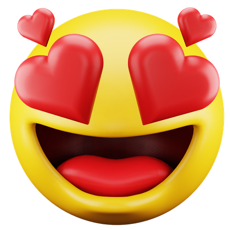 Emoji apaixonado  3D Icon