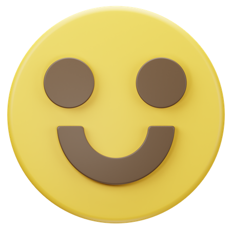 Emoji de rosto feliz  3D Icon