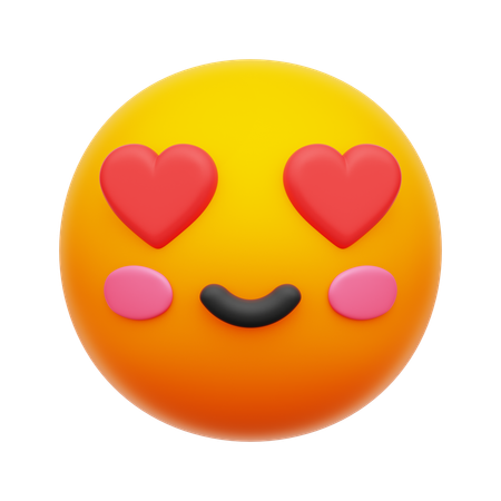 Emoji de olho de amor  3D Icon