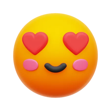 Emoji de olho de amor  3D Icon