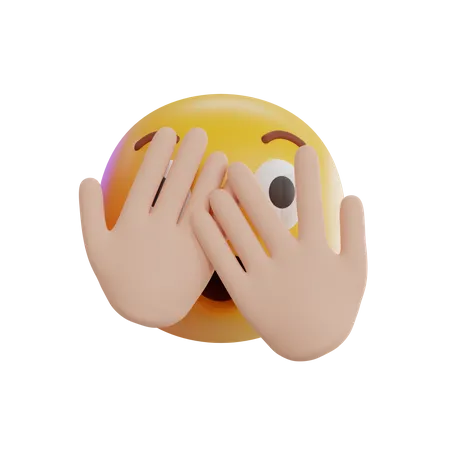 Emoji de olho espiando  3D Icon