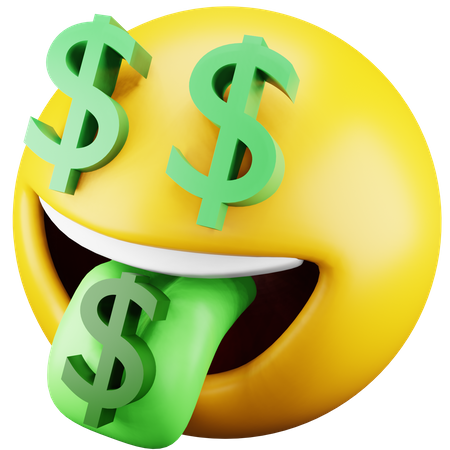 Emoji de dólar  3D Icon