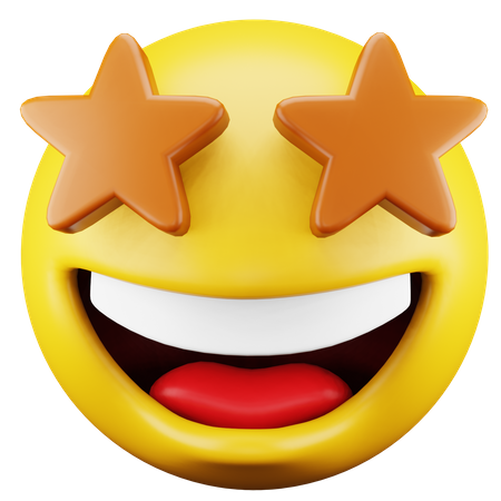 Emoji estrelado  3D Icon