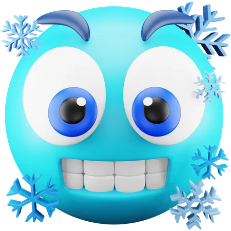 Emoji frio  3D Icon