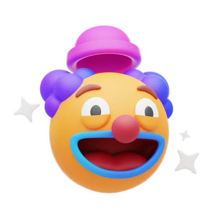 Emoji de palhaço engraçado  3D Icon