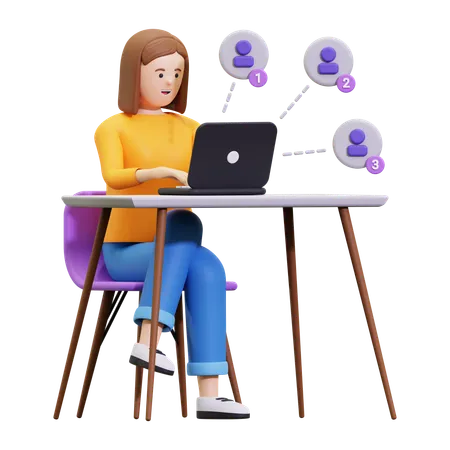 Employee Hiring Process  3D Illustration