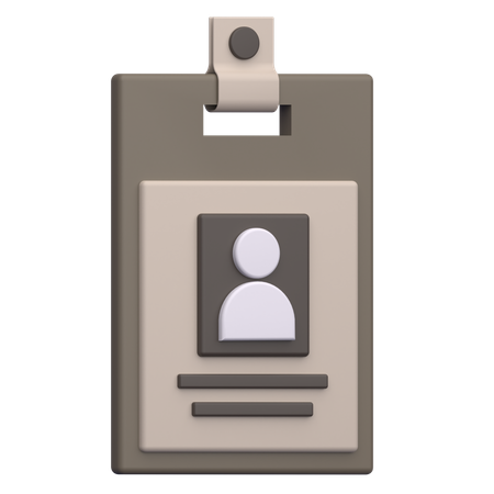 Employee lanyard  3D Icon