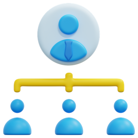 Employee Structure  3D Icon