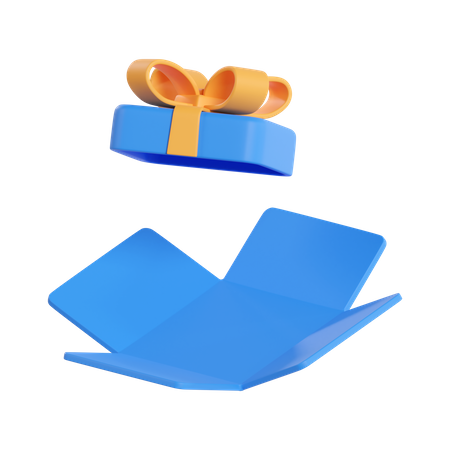 Empty Gift Box  3D Icon